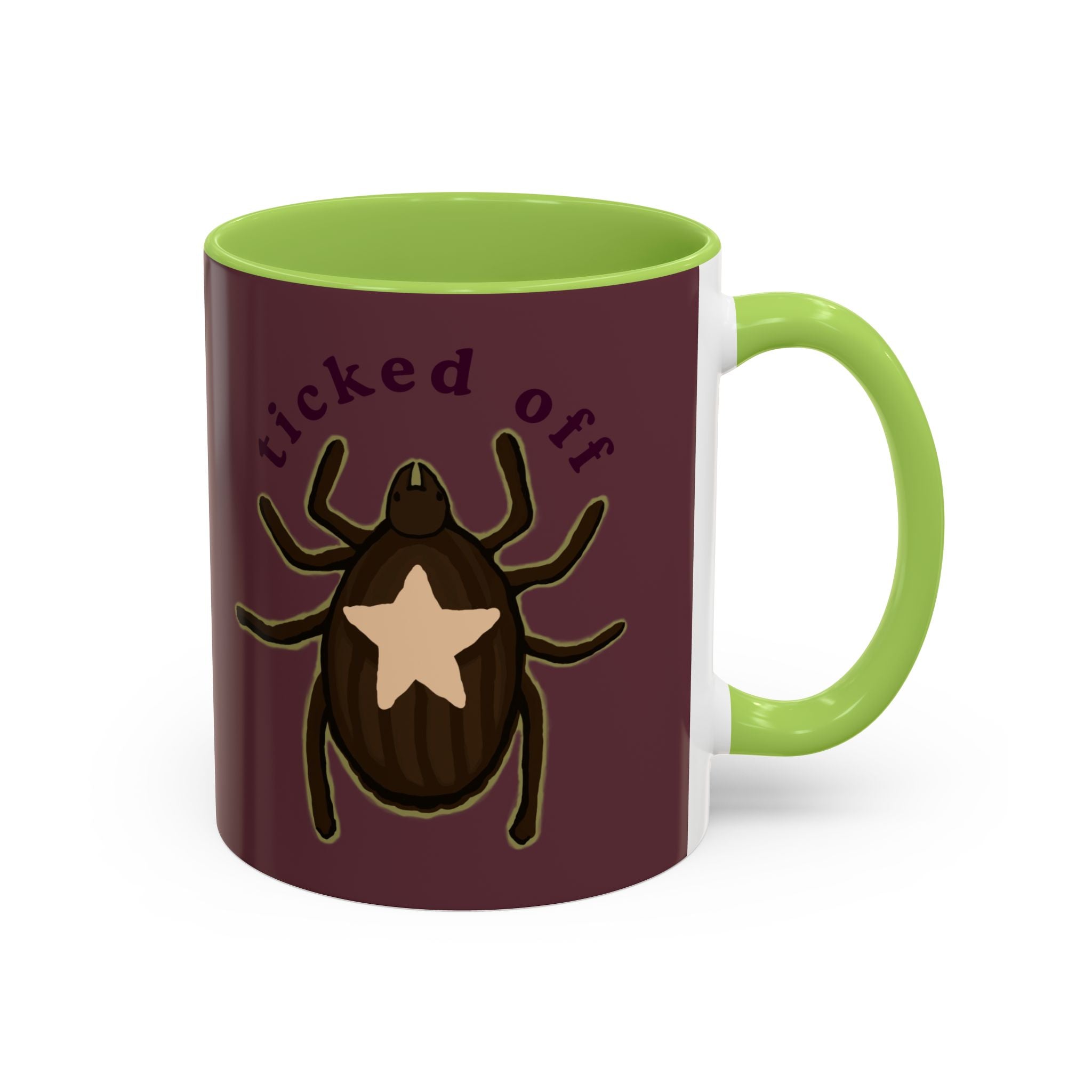 Ticked Off Coffee Mug — Funny Bug Lover Accent Mug (11oz)