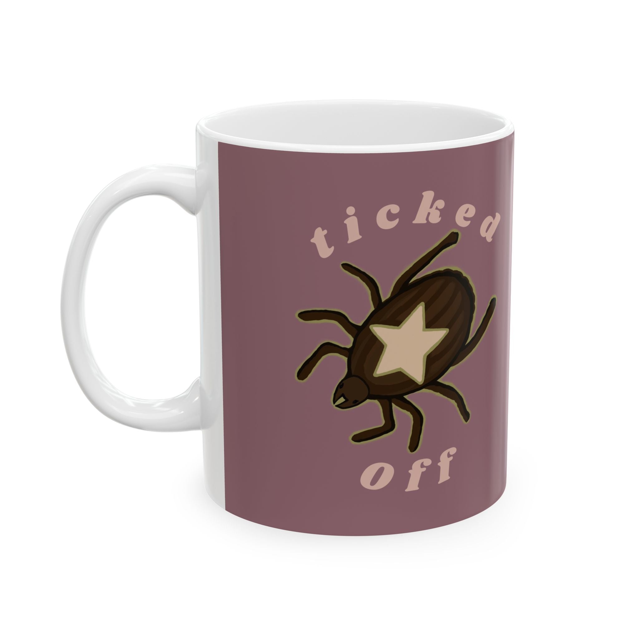 Ticked Off Illustration Mug | Cute Crawly Coffee Cup