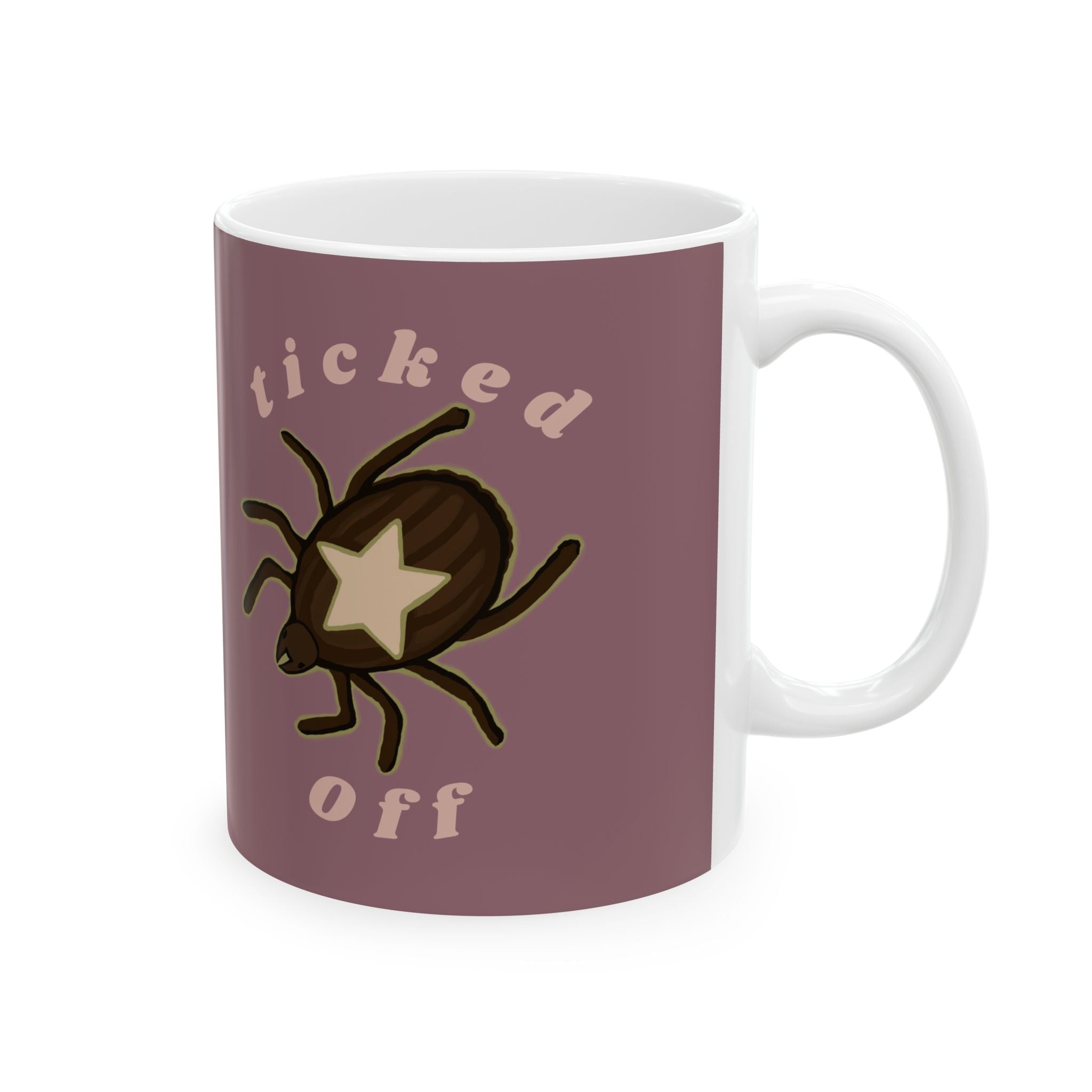 Ticked Off Illustration Mug | Cute Crawly Coffee Cup